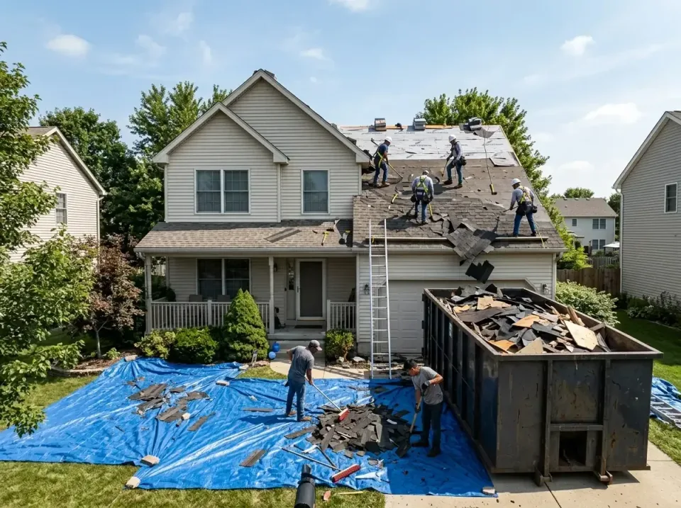 roof-replacement-debris-remova-004 — frequently asked questions, Cheapest Dumpster Rentals in Prairieville, LA